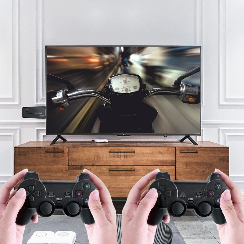 Vídeo Game Stick Retrô Original 4k Com 10000 Jogos + 2 Brindes