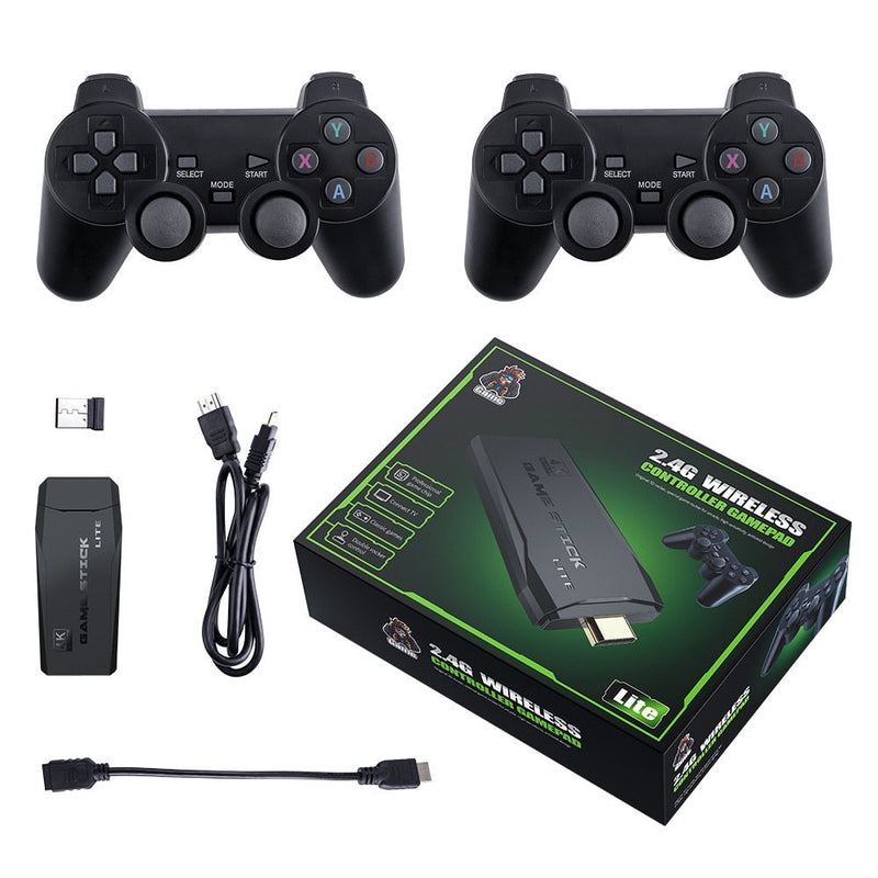 Vídeo Game Stick Retrô Original 4k Com 10000 Jogos + 2 Brindes